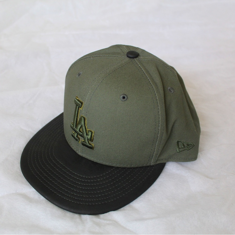 New Era LA Dodgers Olive Snapback
